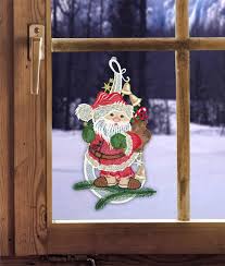 Christmas Window Decorations Fensterbild Plauener Stickerei Fenster Deko Weihnachtsmann Winter Geschenk Stern Fabrizia Com Au