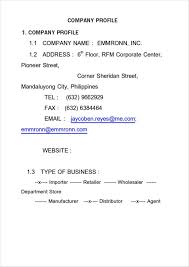 — jan showers about fnb fnb is a specialist furniture supplier for the hospitality industry. Free 18 Simple Company Profile Templates In Doc