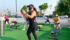 Park at the santa monica public library underground parking lot on 7th between arizona & santa monica. Best Exercise Classes In La Outdoor Workouts You Can Book Right Now Thrillist