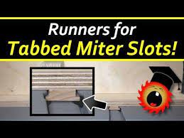 Runners For Ryobi Craftsman Tabbed Miter Slots Youtube Table Saw Sled Diy Table Saw Diy Garage Plans