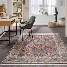Fayans Vintage Teppich Von Kibek In Blau 120 X 180 Cm Aus Synthetischen Fasern Traditioneller Look Neu Interpretie Teppich Vintage Teppiche Vintage Carpet