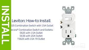 If the old outlet was switched on just the top or bottom half the new outlet must be prepared for. Leviton Presents How To Install A Combination Device With A Single Pole Switch And A Receptacle Youtube