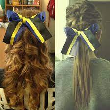 Pin By Alanna Robertson On Beauty Cheerleading Hairstyles Cheer Hair Hair Styles