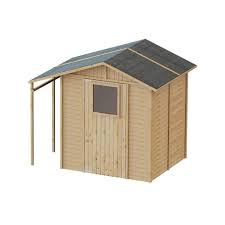 Abri de jardin en pvc gris 2,5m². Abri De Jardin Avec Auvent Cielterre Commerce