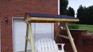 Maybe you would like to learn more about one of these? Porch Swing Frame With A Roof Youtube