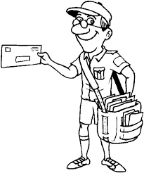 In coloringcrew.com find hundreds of coloring pages of trucks and online coloring pages for free. Postman Delivery People Mail Coloring Page Coloring Sky People Coloring Pages Coloring Pages Shark Coloring Pages