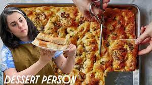 Soft Crispy Focaccia Claire Saffitz Dessert Person Youtube Savoury Baking Focaccia Focaccia Recipe