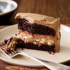 Crunchy Milk Chocolate-Peanut Butter Layer Cake