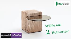 Massive couchtische aus eiche bieten genügend platz zum abstellen von snacks. Naturstucke Beistelltisch Klein H 36 X B 58 X T 40 Cm In 2 Versch Holz Arten Markenmobel Onlineshop
