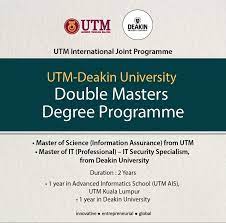 Students can earn this title after completing approximately two years of study when taking a. Apply Now Utm Universiti Teknologi Malaysia Utm Facebook