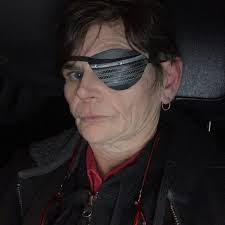 Eye Patch Silver Sweep Jeweled Glam Vampire Fashion Pirate Fantasy Fashion 