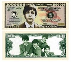 Amazon.com: American Art Classics Paul McCartney Million Dollar Bill in  Protective Holder : Toys & Games