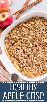 Healthy Apple Crisp Recipe Healthy Apple Apple Crisp Recipe Healthy Healthy Desserts Easy