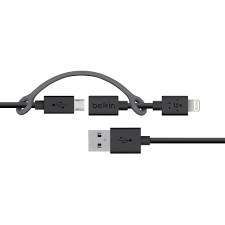 Belkin Micro Usb Cable With Lightning Connector Adapter 3ft Black Walmart Com Walmart Com