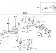 Запчасти Тойота: CARRIER ASSY, DIFFERENTIAL, REAR (4111026440)