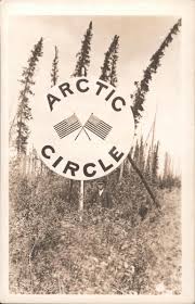 Drive all the way north to the arctic circle where you will receive an official arctic circle certificate. Arctic Circle Sign Alaska Postcard