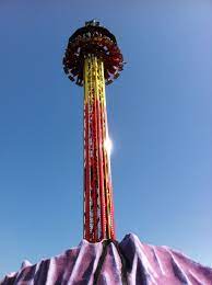Magma Drop Tower Ride At Paultons Park Https Paultonspark Co Uk Attractions Rides 262 Magma Amusement Park Riding Theme Park