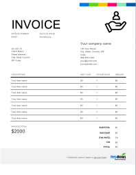 services rendered invoice template free download freshbooks