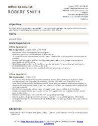 Office Specialist Resume Samples Qwikresume