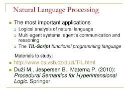 Intentional communication in a dictionary of media and communication » Transparent Intensional Logic Til Ppt Download