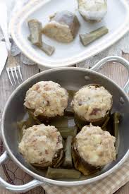 Carciofi in umido, ricetta vegetariana. Carciofi Ripieni In Umido Le Ricette Di Luci