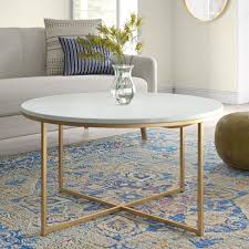 It makes the perfect perch for decorative serving trays or even board games for game nights with friends and family. Set Of 2 Gold Coffee Tables Nesting Table For Living Room End Side Tables And Accent Cocktail Table Marble Pattern Mdf Material Durable Round Nesting Table Set Nesting Tables Home Kitchen