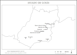 Along with distrito federal (federal district), where brazil's national capital, brasília, is situated. Mapa De Goias Mapas Para Colorir