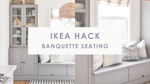 Banquette kitchen bench with storage designs. Diy Ikea Banquette Seating Hack Ikea Havsta Storage Unit Youtube