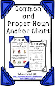 common and proper noun anchor chart