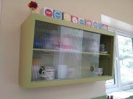 My Upcycled Vintage Retro 1950s 1930s Inspired Kitchen Wall Units Painted Green With Sliding Ree Kitchen Wall Units Sliding Glass Door Upper Kitchen Cabinets