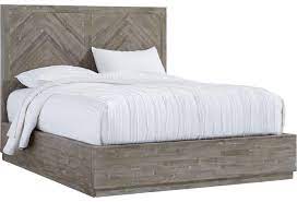 These platform bed with storage come with amazing features and enhance safety and the quality of sleep. Modus International Herringbone Contemporary King Storage Bed With Large Footboard Drawer A1 Furniture Mattress Platform Beds Low Profile Beds