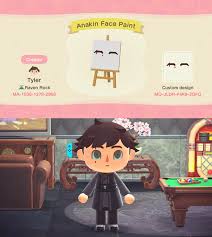 I Made Some Anakin Skywalker Face Paint Acqr Animal Crossing Fan Art New Animal Crossing Animal Crossing Pocket Camp