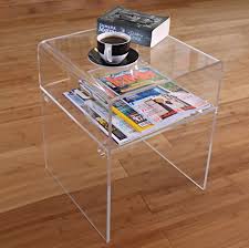 Likenow furniture acrylic folding tray table,acrylic side table,acrylic end table,clear,modern,19x13 inch,23 inch high… 4.4 out of 5 stars 75 £142.37 £ 142. Plastic Online Ltd Premium Acrylic Perspex Bedside Side End Table Clear Buy Online In Cook Islands At Desertcart 68183073