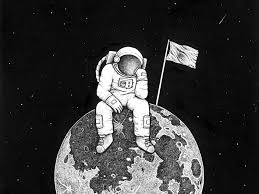 Check spelling or type a new query. Astronaut Space Art Planet Drawing Bw Background Toppng