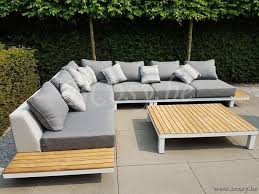 Gescova Hawai Lounge Set Alu Modulaire Wit Aluminium Lounge Set Massieve Teak P Alu Aluminium Gescova Hawai Lounge Massieve Teakhout Lounge Relax