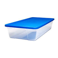 Homz 41 Quart Clear Plastic Storage Tote Fabric Storage Boxes Large Plastic Storage Boxes Plastic Storage Totes