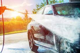 Summer Car Washing Cleaning Car Using High Pressure Water Ad Washing Car Summer Cleaning Water Ad Car Wash Services Mobile Car Wash Summer Car
