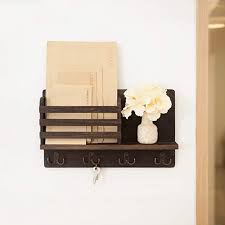 Whereas legal depth (16 1/4) mail sorter weighs 285 lbs. Wall Mounted Mail Holder Coat Rack Hanger Key Hanger Wooden Mail Sorter Organizer With 4 Double Key Hooks Wall Shelf Wood Coat Racks Aliexpress