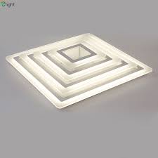 Modern Basit Kare Kisilabilir Led Tavan Isiklari Parlaklik Akrilik Metal Yatak Odasi Led Tavan Isik Yemek Odasi Celing Aydinlatma Lamba Tavan Tavan Lambasi Led