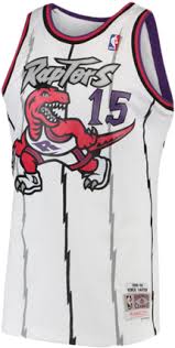 Vince carter 1998 toronto raptors throwback nba replica jersey medium retro. Download Toronto Raptors Vince Carter White Swingman Jersey Raptors Throwback Jersey Full Size Png Image Pngkit