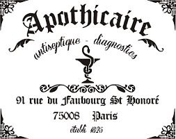 Pochoir 28 Cm X 36 Cm Pochoirs Vintage Pochoir Apothicaire