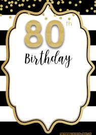 Great invites for dad, grandpa or another special man who is turning 80? Free Printable 80th Birthday Invitations Download Hundreds Free Printable Birthday Invitation Templates