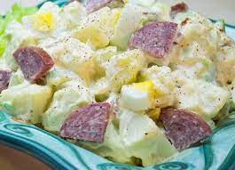 Summer Sausage Potato Salad Potatoes Sausage Potatoes Summer Sausage