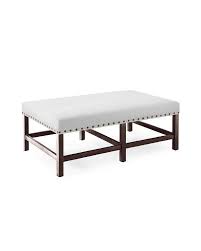 With a few tools, minimal supplies and a little. Clement White Cotton Nailhead Coffee Table Ottoman