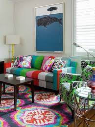Abstrakte ikat und boho stil handwerk stoffmuster traditionelle. Wohnen Im Hippie Chic 50 Wohnideen Im Bohemian Style