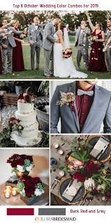 Top 8 October Wedding Color Combos For 2019 October Wedding Colors Wedding Colors Wedding Color Combos