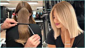 12 Short And Medium Haircuts For Women Haircut And Color Transformation Youtube