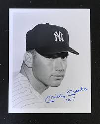 4) MICKEY MANTLE BASEBALL BLACK & WHITE LARGE PHOTOGRAPHS LOT