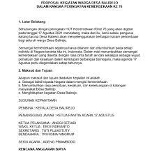 Maybe you would like to learn more about one of these? Download 3 Contoh Proposal Kegiatan 17 Agustus Doc Pdf