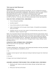 Teks laporan adalah teks yang berisi penjabaran umum/melaporkan sesuatu berupa hasil dari pengamatan (observasi). Doc Teks Laporan Hasil Observasi Nurul Aprilia Academia Edu